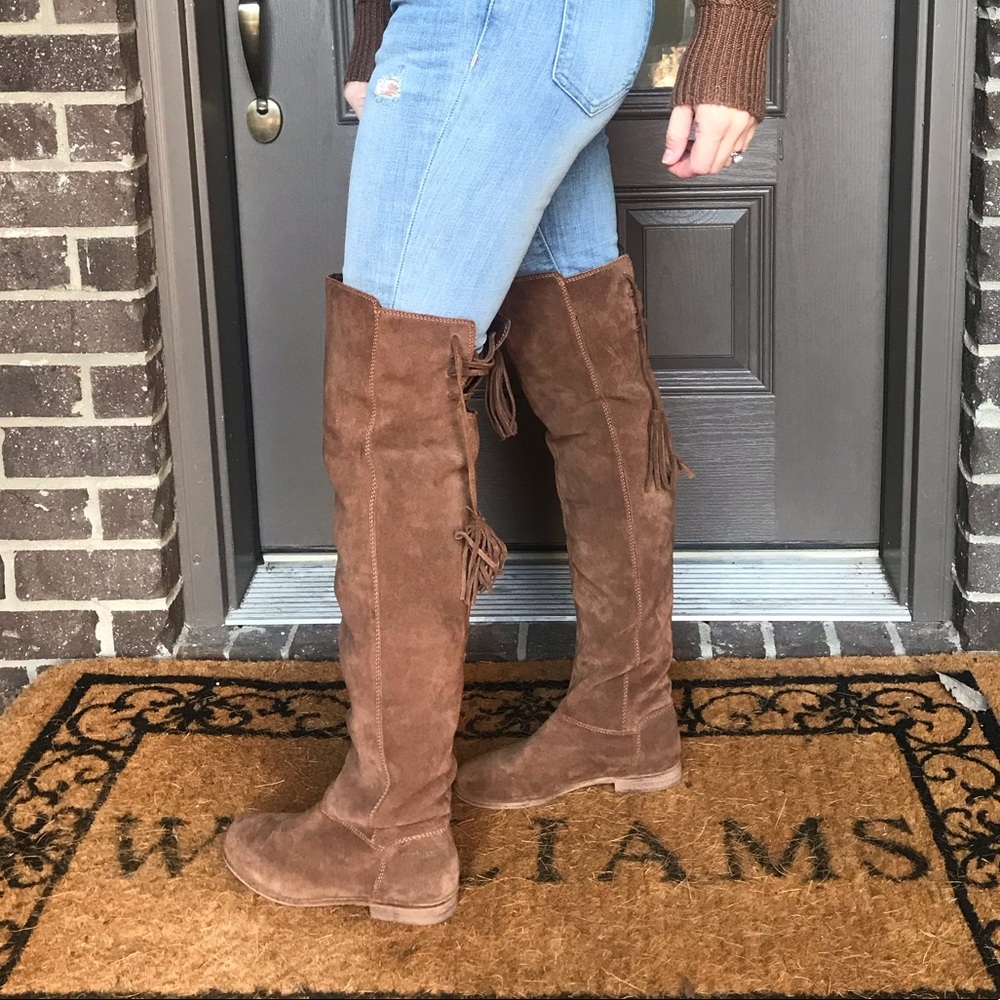 Brown OTK boots